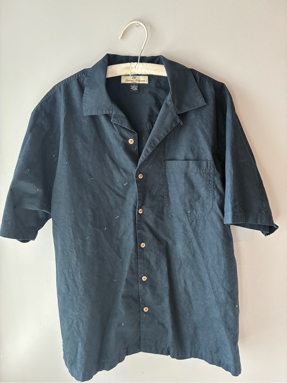 Tommy bahama button down tee navy men’s